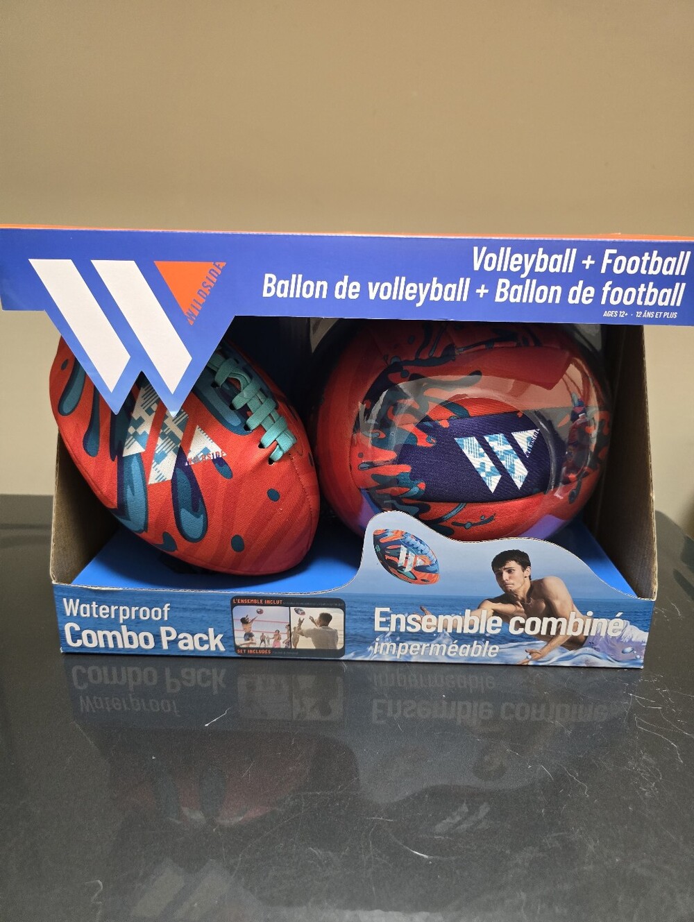 Wilson Waterproof Swim Sport Active Game Combo Volleyball & Football Pack